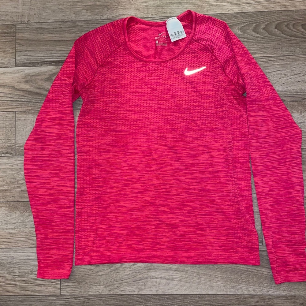 Hot Pink long sleeve Nike DRI-FIT Size: Medium